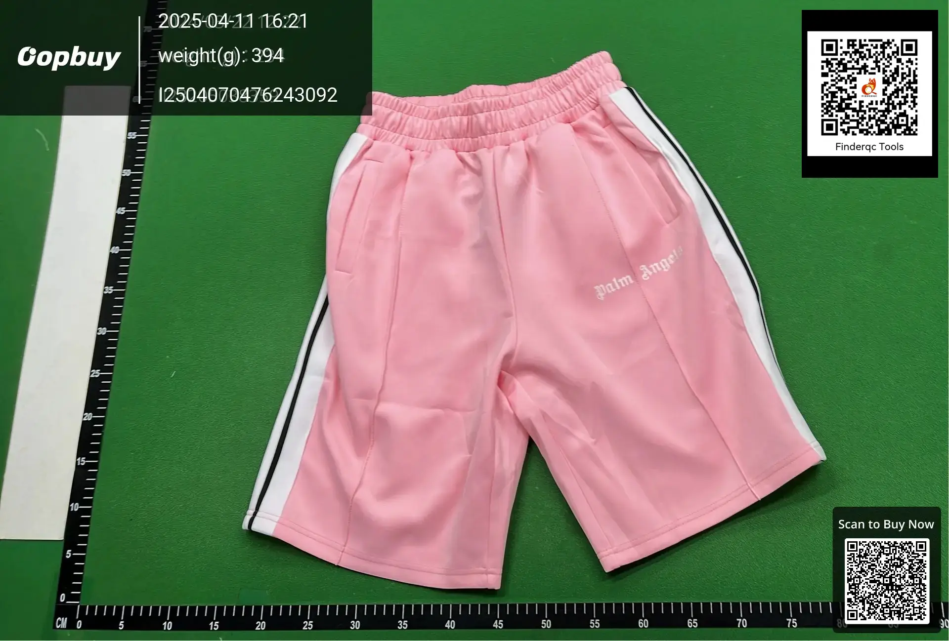Palm Angels Track Shorts Pink