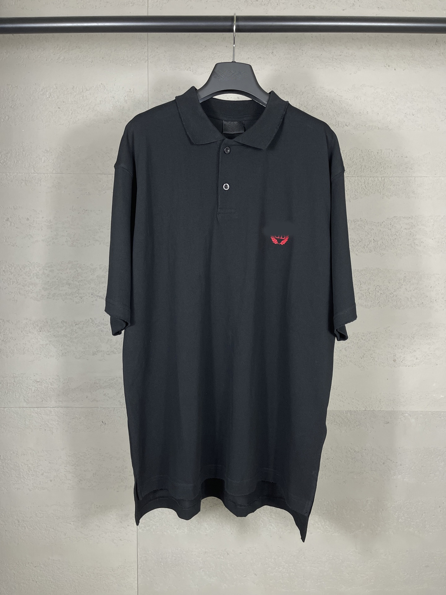 2025 Paris Front and Rear Classic Logo Wheat Ear Embroider Ready-To-Wear Distressed Polo Shirt for Men and Women, Couple Style