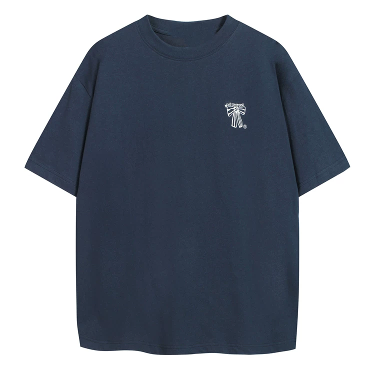 Small label printed short sleeved shirt 8092