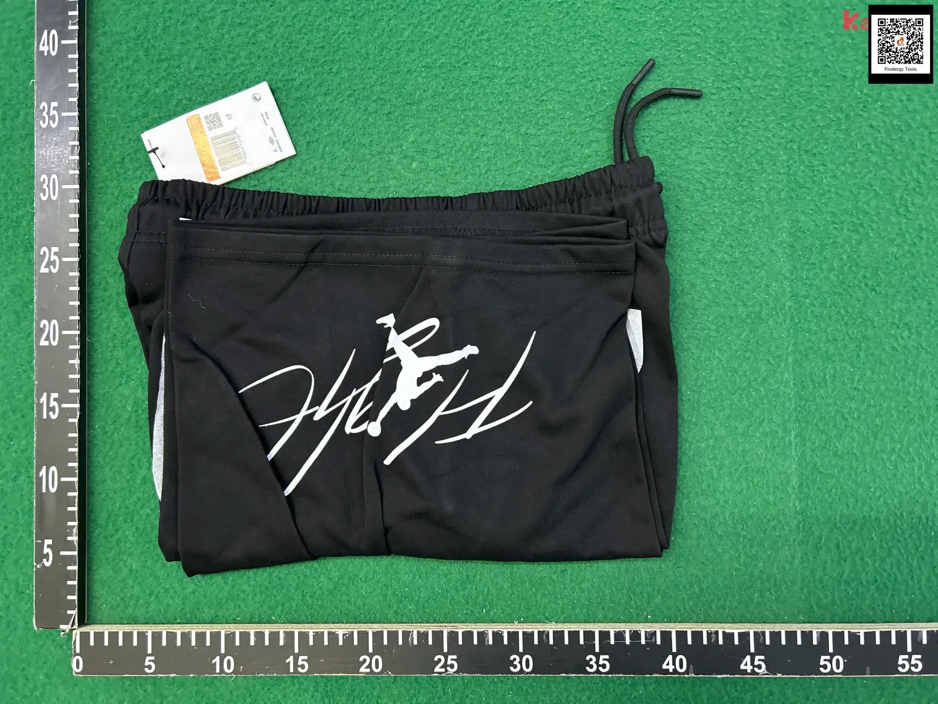 High-end Pure Cotton Summer Thin Straight-leg Embroidered Printed Casual Pants Sweatpants aj Flying logo Versatile Five-quarter Pants