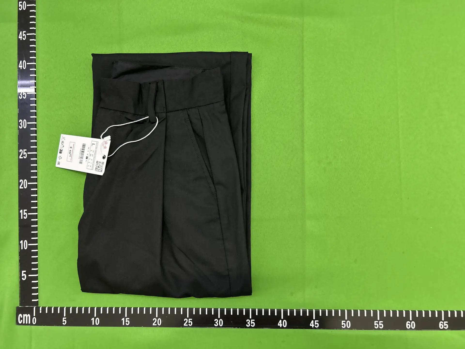 Cabinet 429! ZA Autumn New Men's pleated decoration high waist loose casual wide leg pants straight leg pants 5940102 800