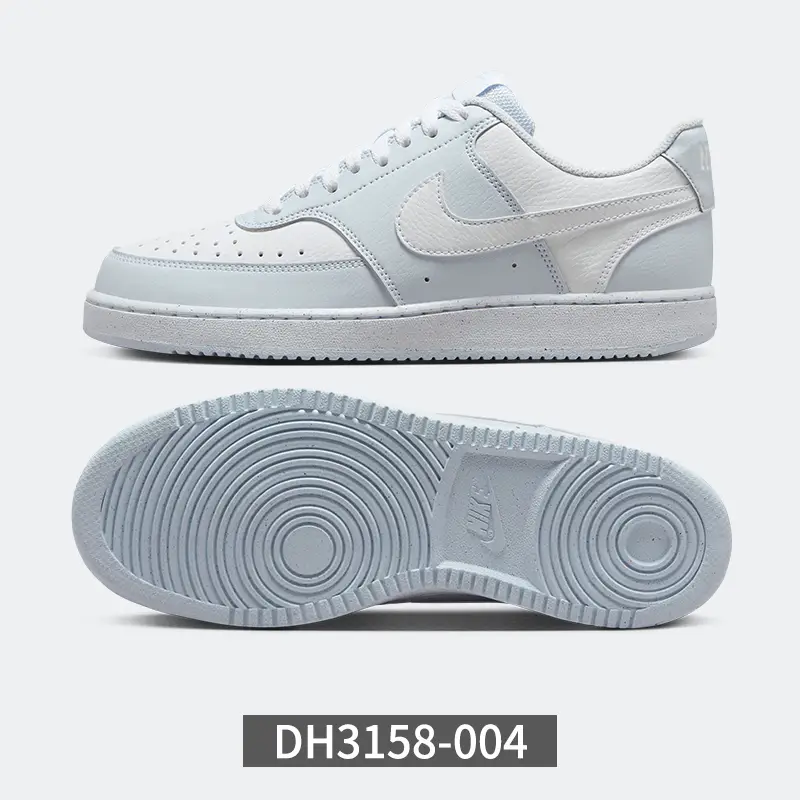 Nike Women's Shoes Court Vision New arrival Gray and White Low-Top Sneakers Sports and Casual Shoes Dh3158-004