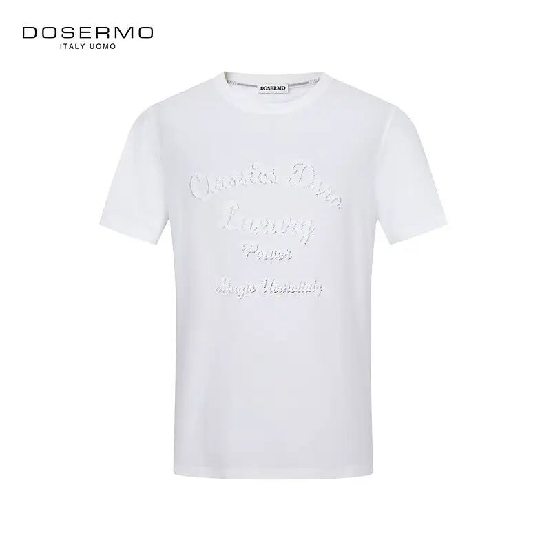 Dosermo Men's Clothing Summer New Arrival Rhinestone Jacquard Short-Sleeved T-shirt 060252306