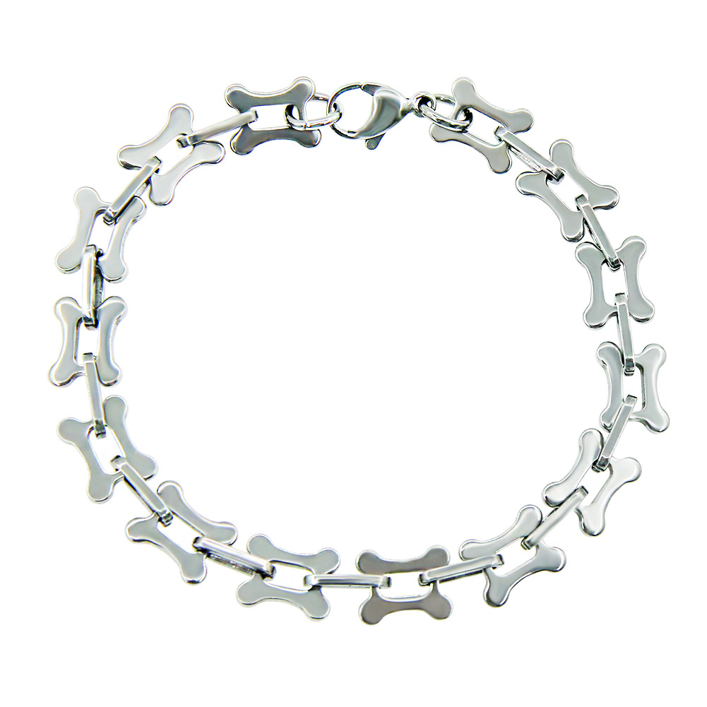 European and American ins Scenery Surface Titanium Steel Personalized Chain Bracelet Bracelet Trendy Fashion Cross Chain Bracelet Bracelet Accessories