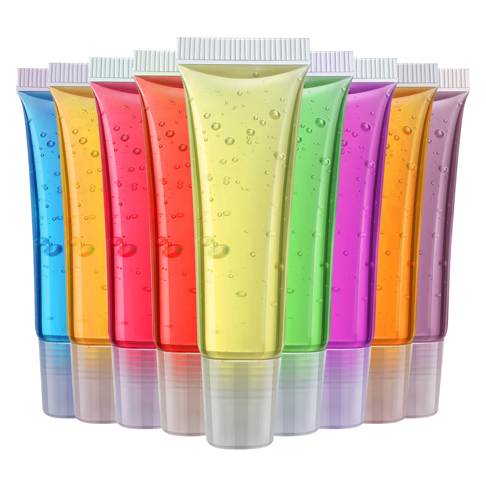 Cross-Border Transparent Tube Lip Gloss with Vitamin E, Fruit-Flavored Lip Gloss, Suitable for Pregnant Women, Moisturizing and Hydrating Lip Oil, No Logo