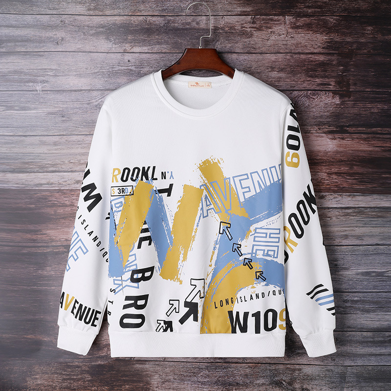 Sweatshirt Round Neck Autumn and Winter Base Shirt Loose Fit Men's Sports Long-Sleeve 2026 Autumn Men's Clothing Henley Collar T-Shirt Men