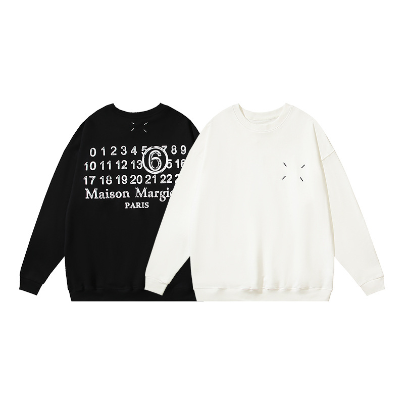 Cross-Border Round Neck Men's and Women's Spring and Autumn Casual Cotton Long-Sleeved Sweatshirts Foto QC de 1688 na Qualit.ly