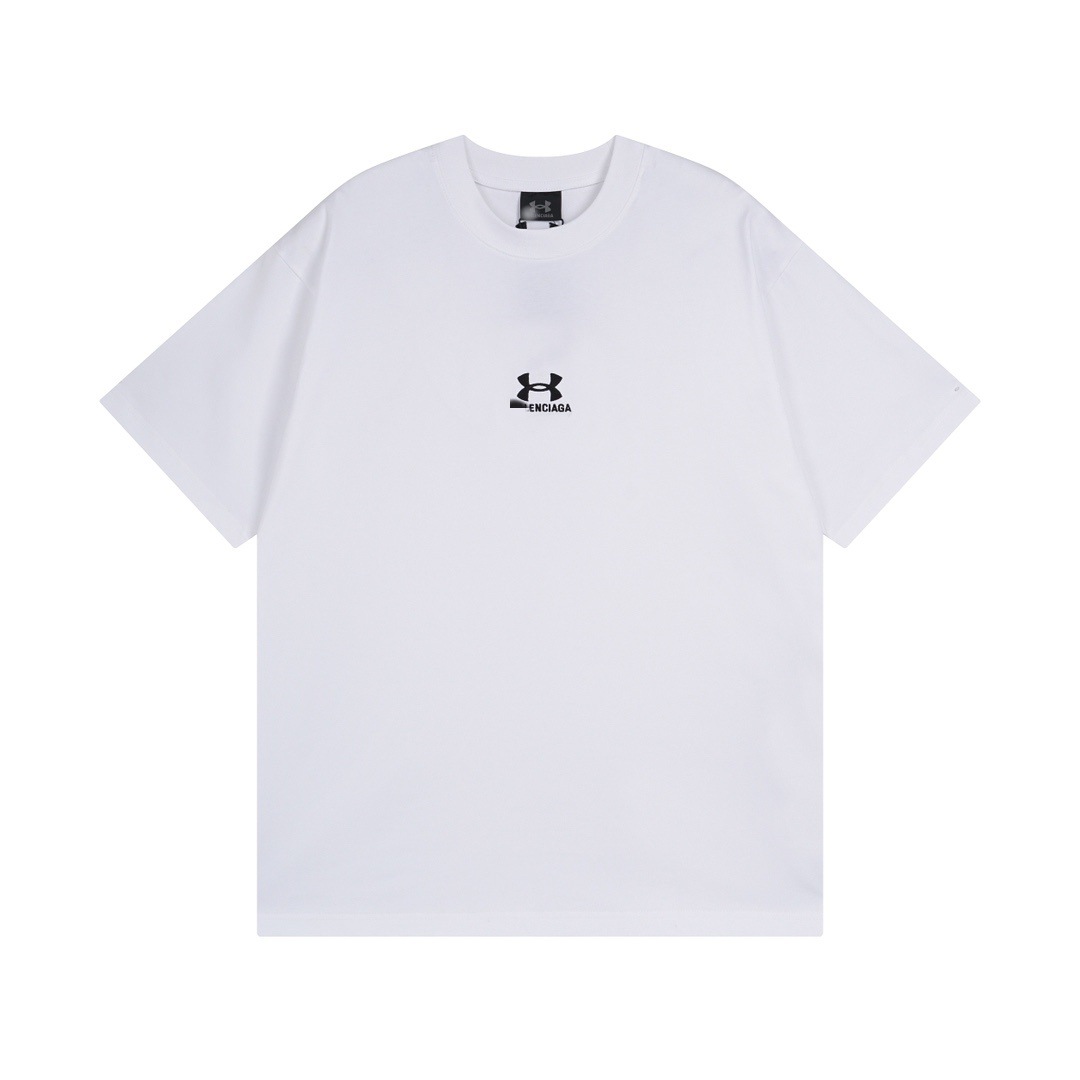 Cross-Border Paris B Brand High-End Version 25 New Model with Small Front and Back Classic Logo Embroidery, Loose Fit, Large Size, Short Sleeves, in Stock QC-Foto von 1688 auf Qualit.ly