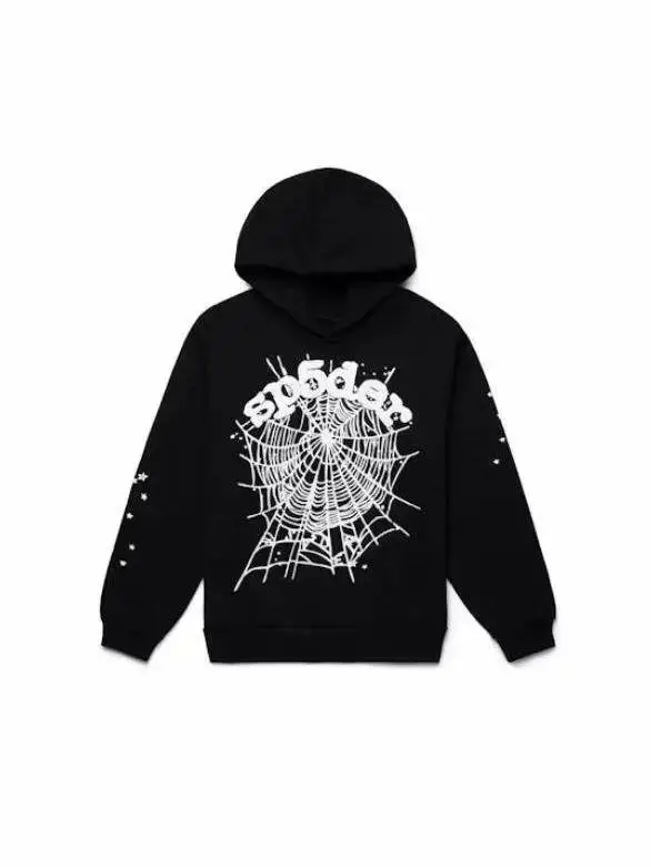 Sp5der Hoodie Black Spiderweb