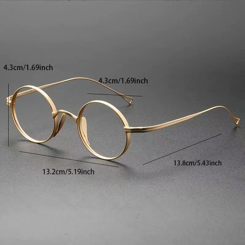 2026 New Model Japanese Style Small Frame Versatile Ultra-Light Anti-Blue Light Non-Prescription Glasses