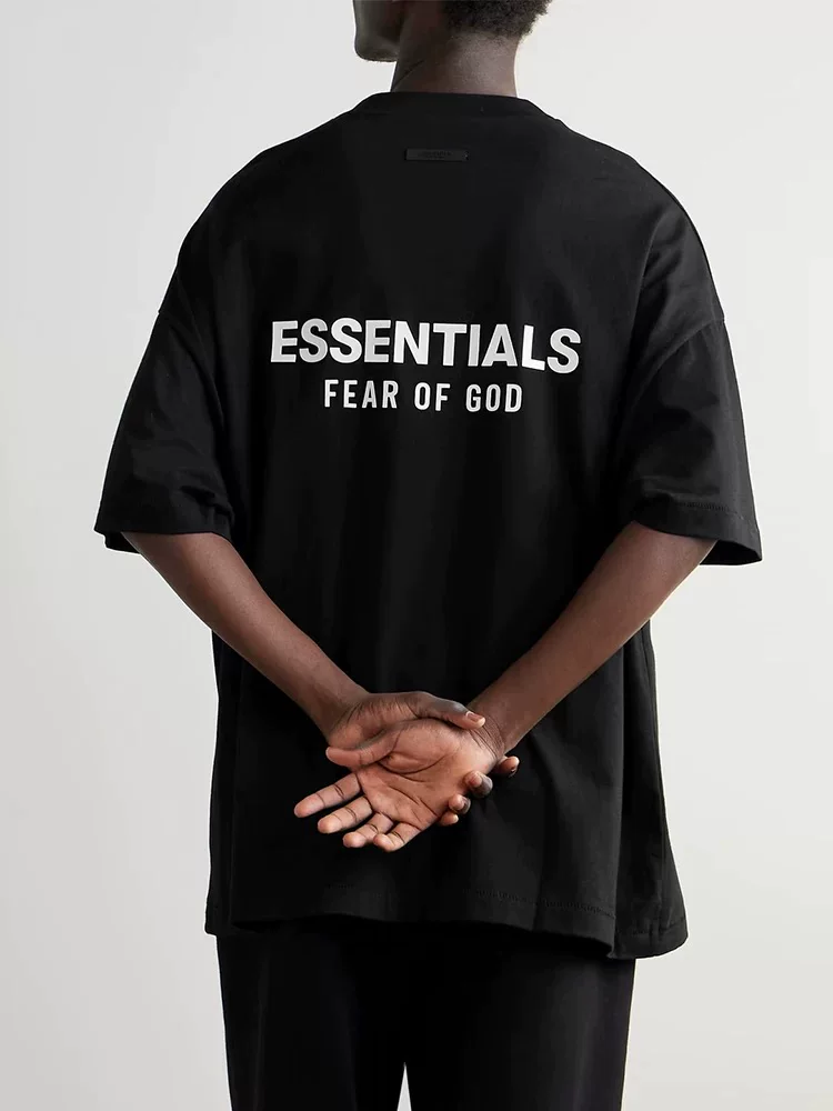 Ningbo Original Factory】Fog Kimi Essentials25Ss New American Casual Short-Sleeve T-Shirt for Men and Women Trendy