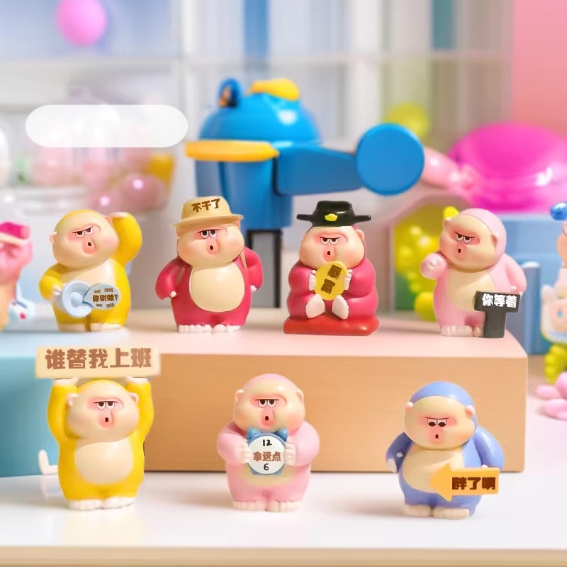 Color? Blind Box Ornaments Funny Creative Desktop Cute Doll Office Decompression Desktop Ornaments
