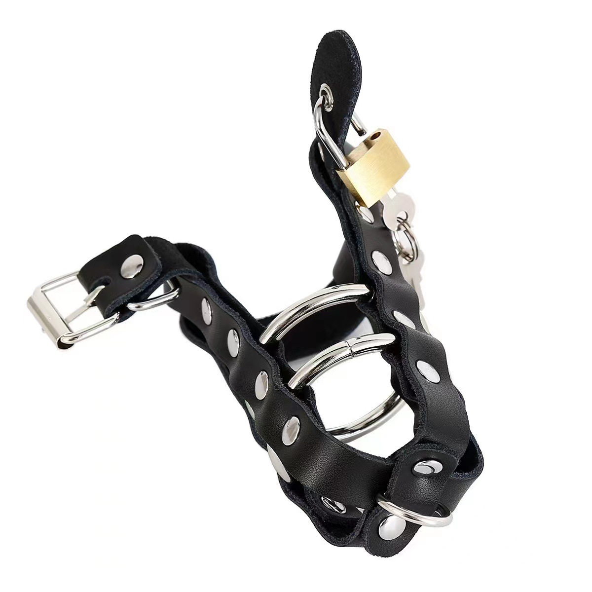Men's Birdcage Ring Set, Male Erotic Chastity Wearable  Ring with Lock, Alternative Sex Toys, Sex Products Factory