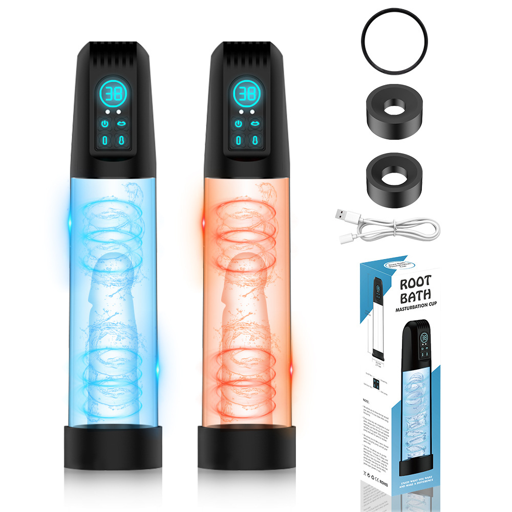 Johnson Men's Penis Exercise Trainer Vibrating Penis Male Vacuum Spa Rechargeable Adult Product