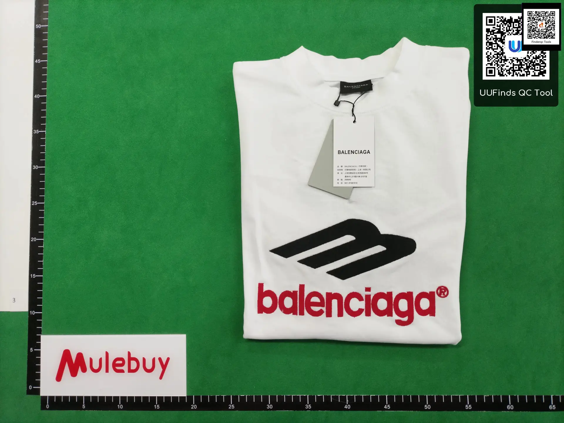 Balenciaga Logo T-Shirt Navy