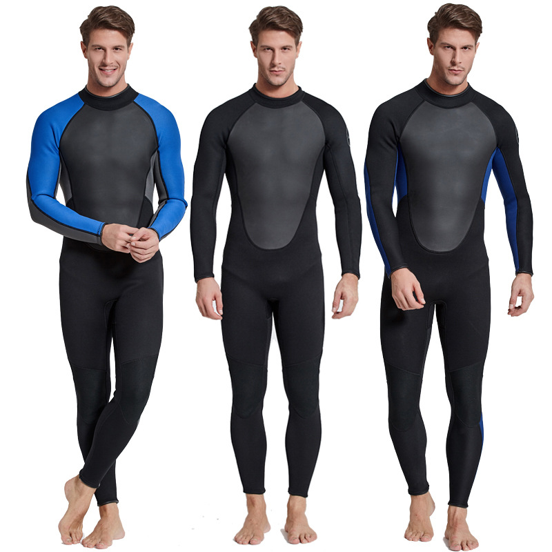One-piece Shabbat diving suit diving suit 3mm thick material cold-proof warm snorkeling suit thickened men's bathing suit surfing suit