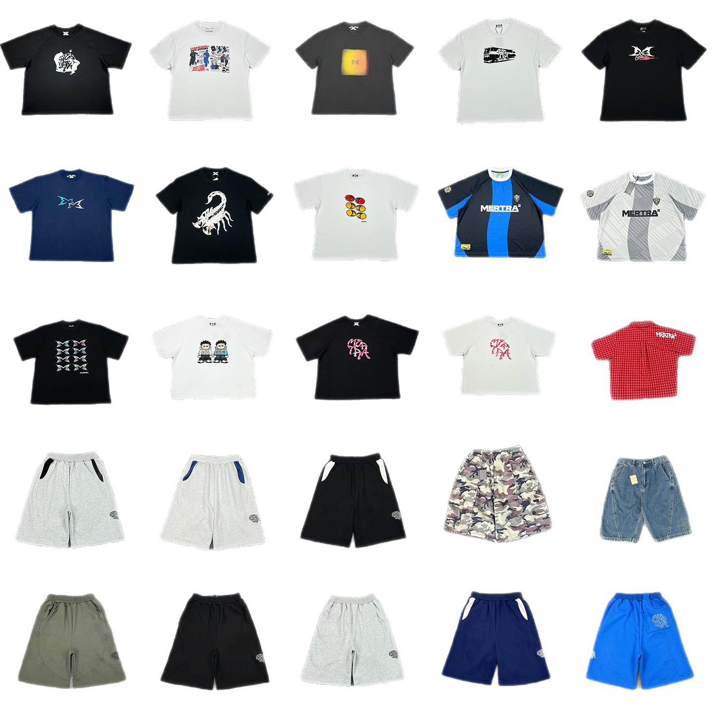 American Trendy Brand Mertra Printed Letter Short-Sleeved Men's Summer Casual Loose Retro High Street Half-Sleeved Couple T-Shirt QC photo from 1688 on Qualit.ly