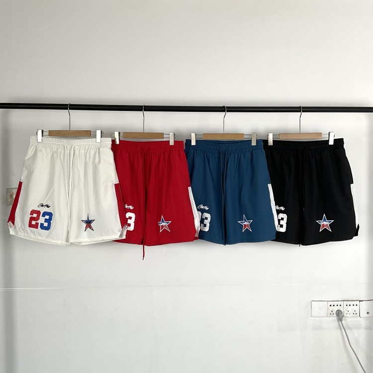 European and American Style Quick-Drying Beach Shorts for Men, Casual Everyday 23 Star Sports Five-Point Shorts for Men