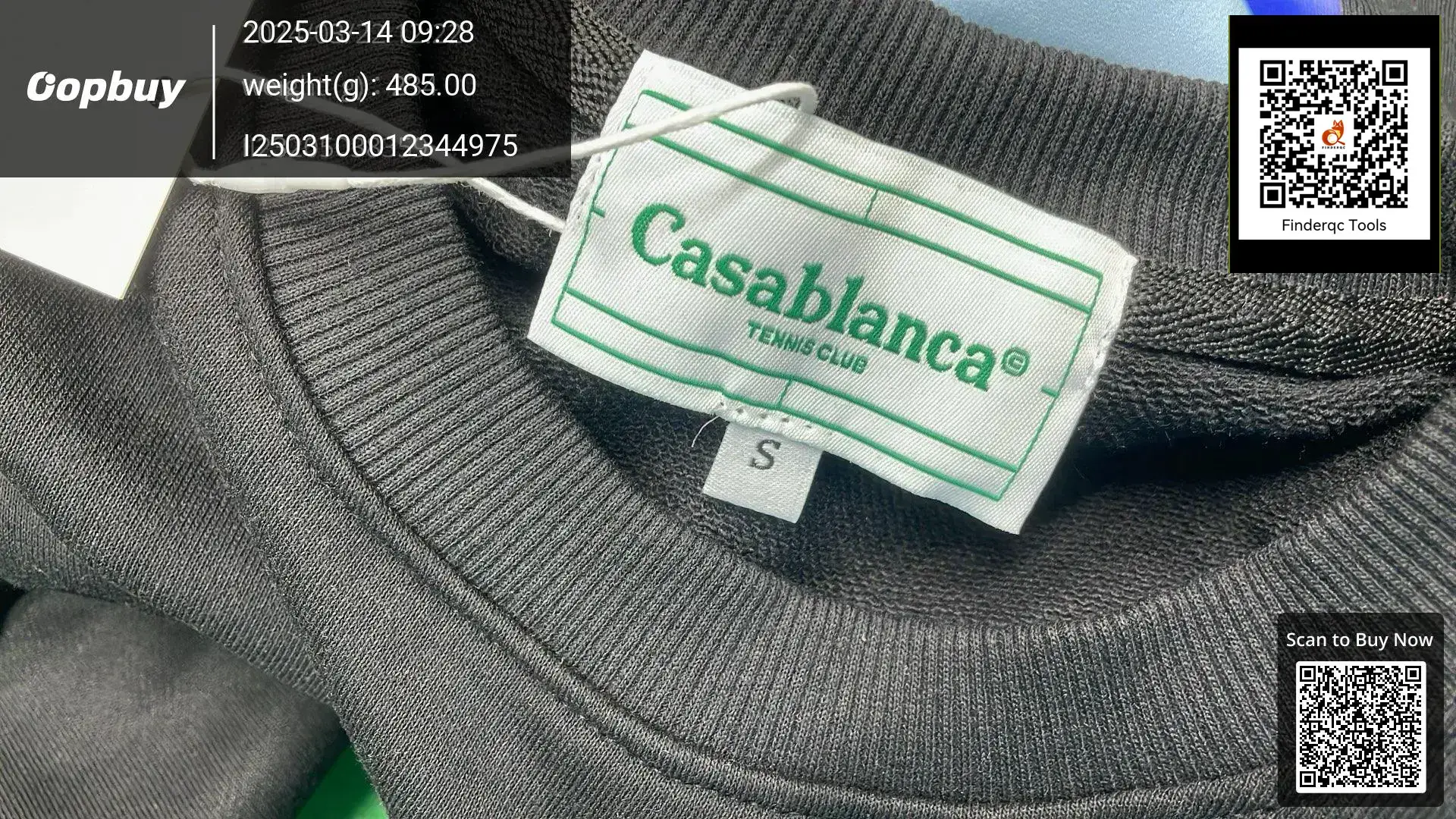 Cross-border Trendy Brand Casablanca Classic Letter Painted Printed Loose Men's and Women's Round Neck Sweater Hoodie