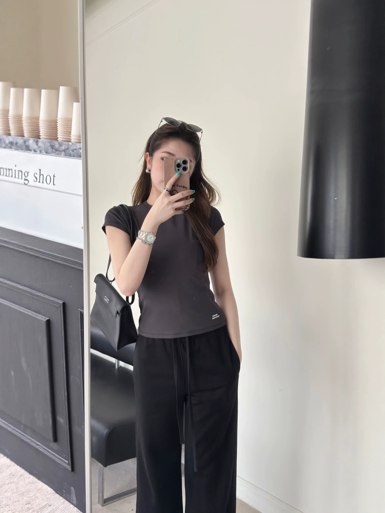 Warren Hailong｜Sst026 Women's Spring/Summer Hot-Selling Round Neck Short Sleeve Cotton T-Shirt with Small Flutter Sleeves, New Style Women's T-Shirt