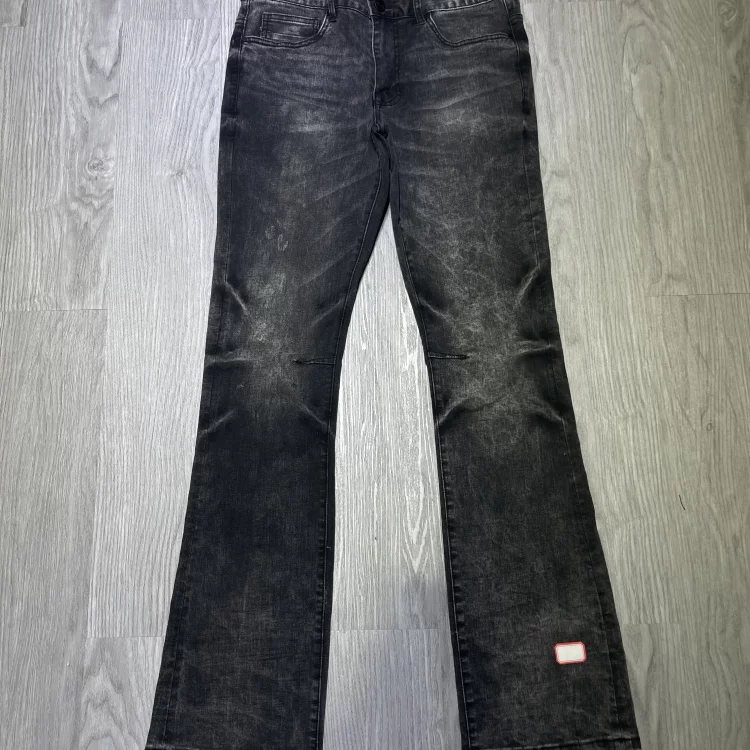 BigD ready to wear, SM0KE RIS3 men's regular thick stretch micro flared jeans K2 SK30