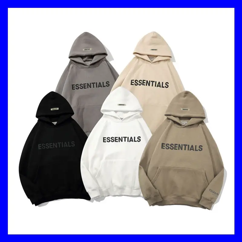Fearofgod Multi-Line Essentials Hooded Sweatshirt for Men and Women Fog Trendy Brand Jacket Loose Casual Versatile