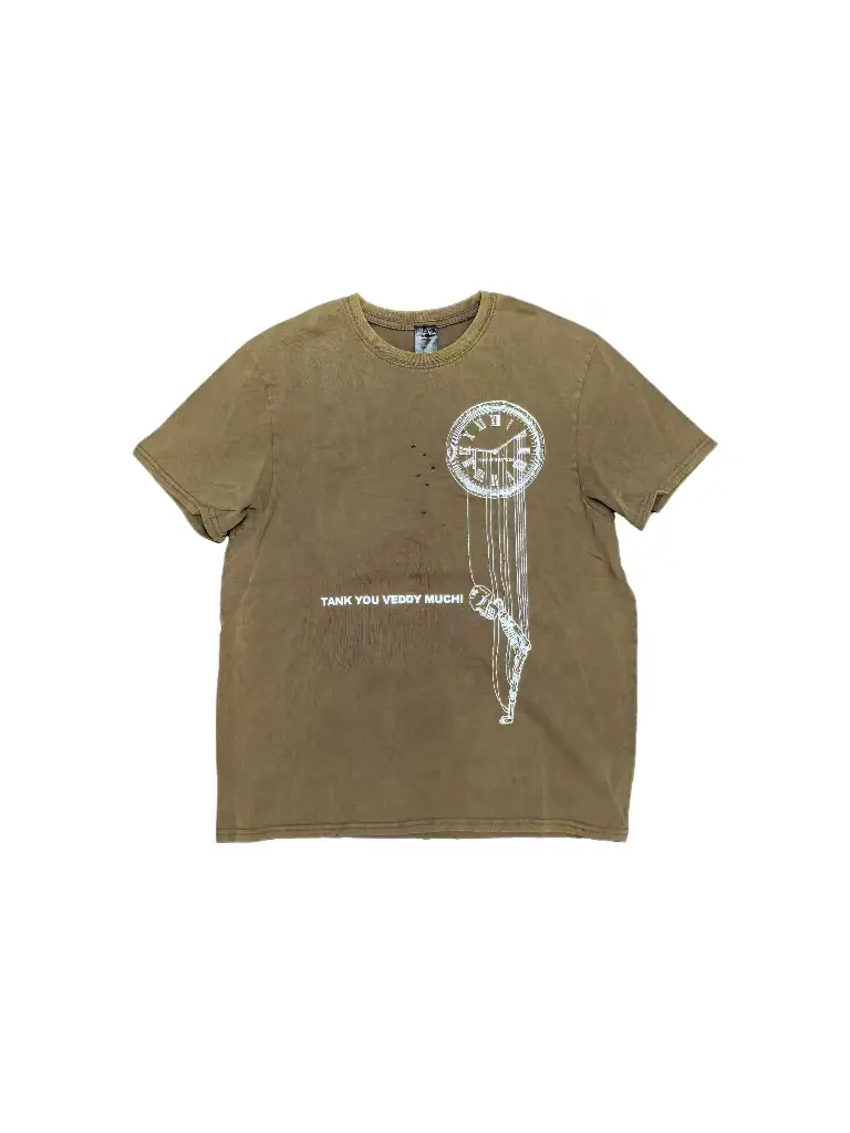 Lmyer Number Nine Archive Broken Clock Washed T-Shirt Short Sleeve Loose Ins Same
