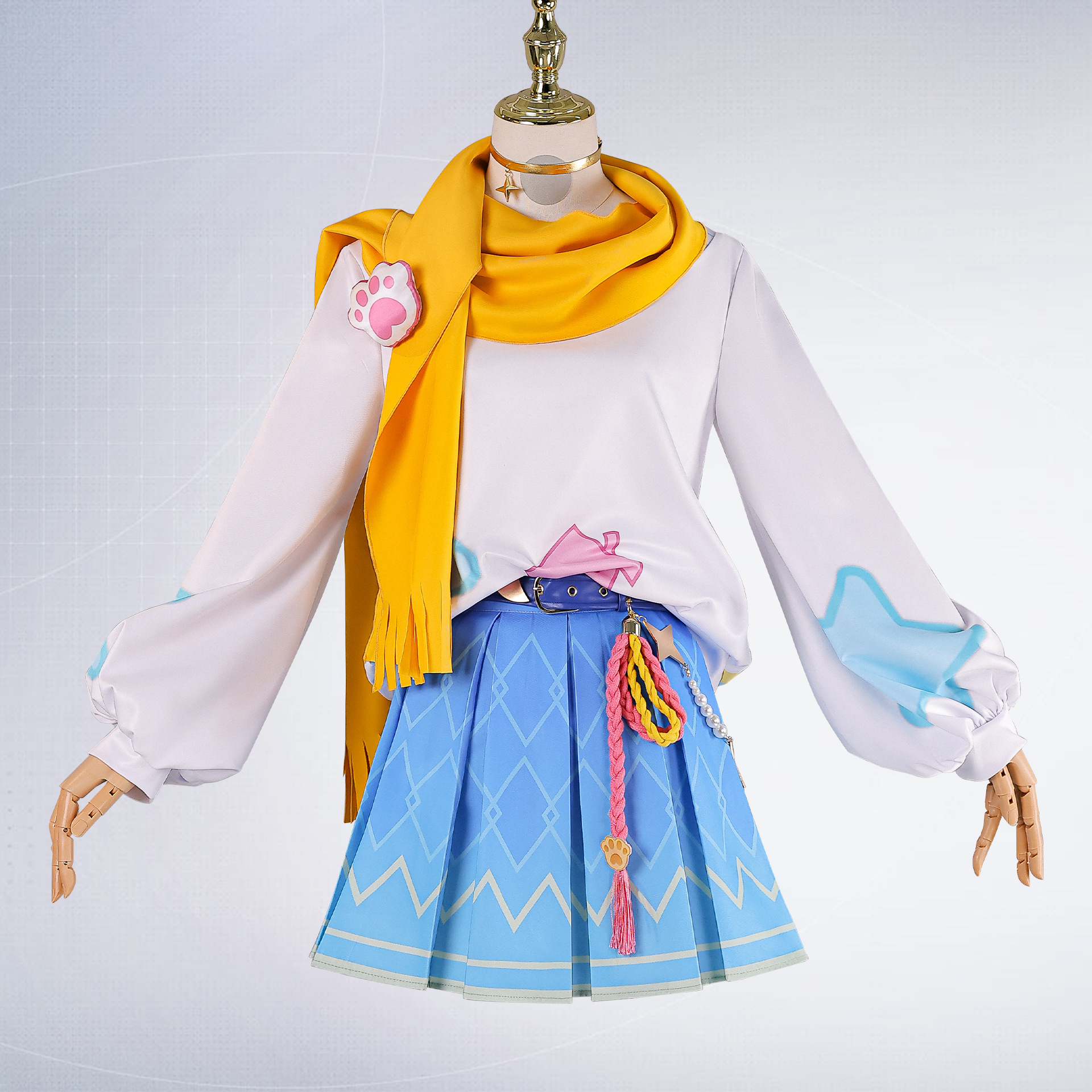 Beishui Trading Xiao Qiao Cosplay Costume Honor of Kings Xiao Qiao Line Art Puppy Cosplay Two-Dimensional Role-Playing Costume