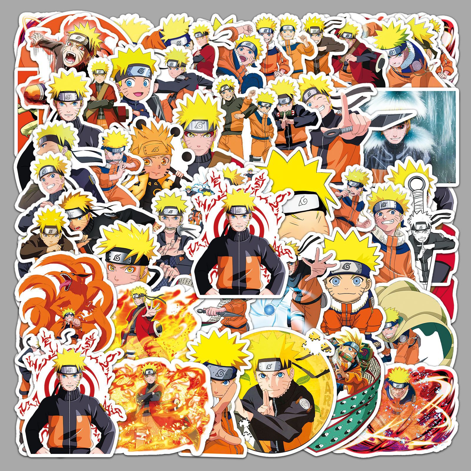 50 sheets of Vortex Naruto Graffiti Stickers Cross-border Cartoon Day Man Naruto Decorative Luggage Phone Case Stickers