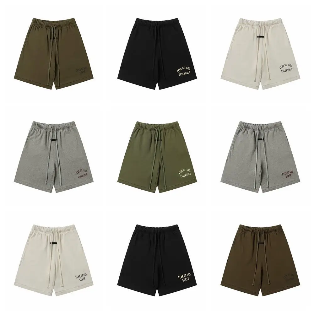 New Fog American 25Ess Round Neck Short-Sleeved T-Shirt Loose Casual Shorts Suit Men and Women Summer Ins Trendy Brand Suit