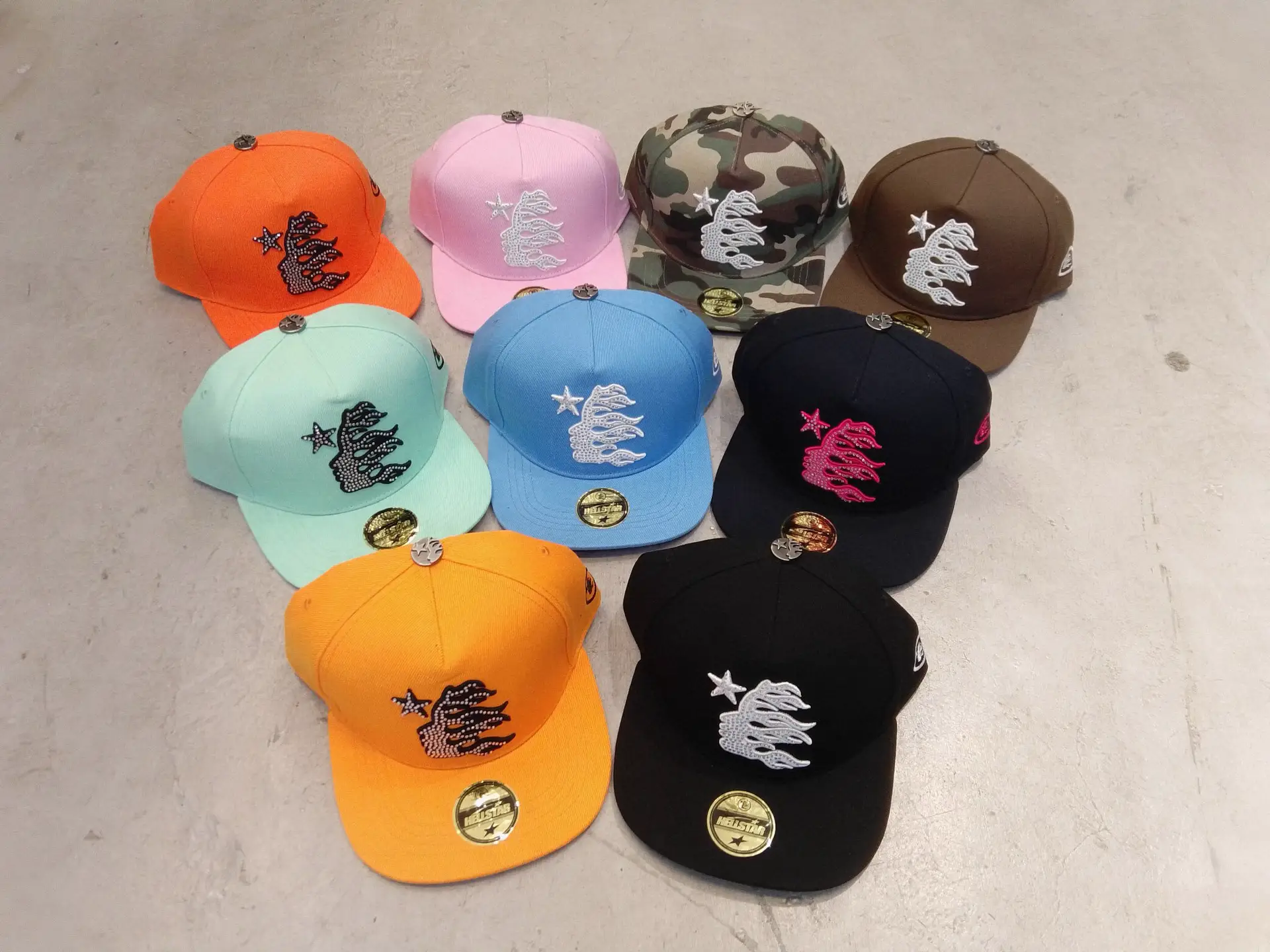 Cross border American Hell Star Men's Eaves Hat Sunscreen Skateboarding Hat Shirt Ha Xi Xian Baseball Duck Tongue Hat