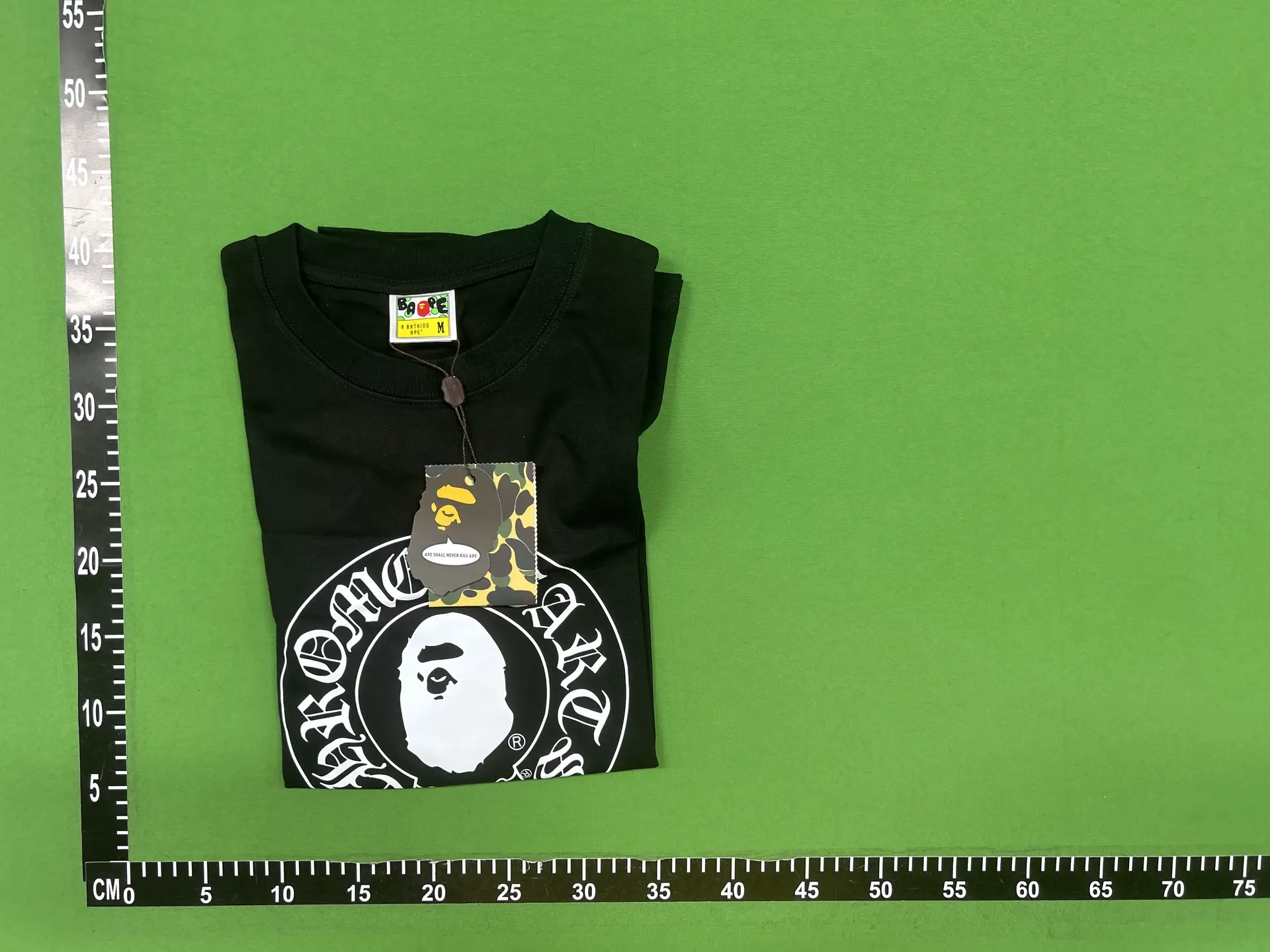 A Bathing Ape Chrome Hearts T-Shirt Black