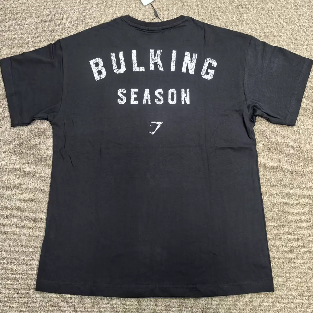 British Gymshark Bulking Short-Sleeved Men's and Women's American-Style Sports Fitness Casual Loose Breathable Cotton T-Shirt
