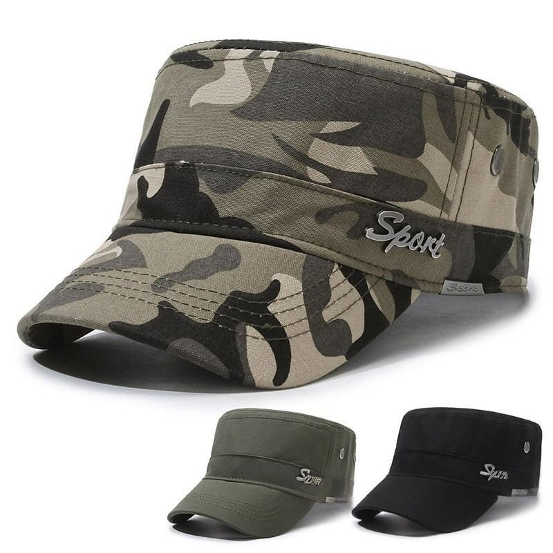 New Camouflage Hat Spring Summer Autumn Winter Men's Red Army Flat Cap Flat Duck Tongue Baseball Autumn Middle-aged and Elderly