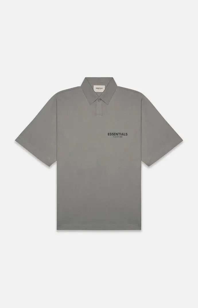 Cross-border FOG ESSENTIALS Multi-line POLO Shirt Short-sleeved Reflective Letter Casual Loose Couple Same Style T-shirt