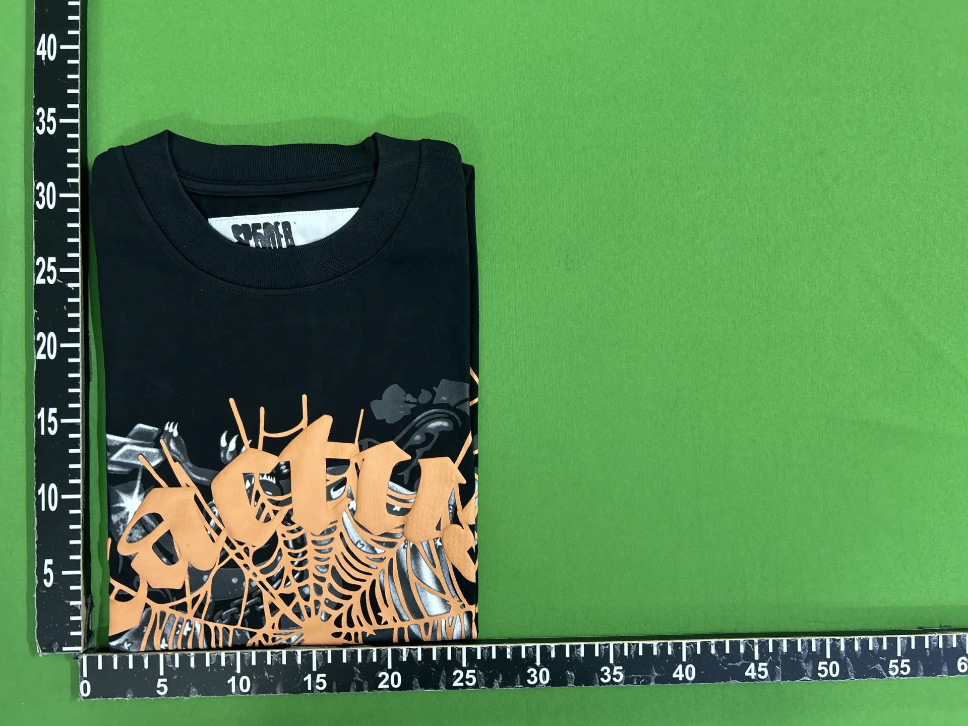Sp5der worldwide 555555 Cactus Jack Co-Branded Electric Collaboration Spider Web Short Sleeve T-Shirt