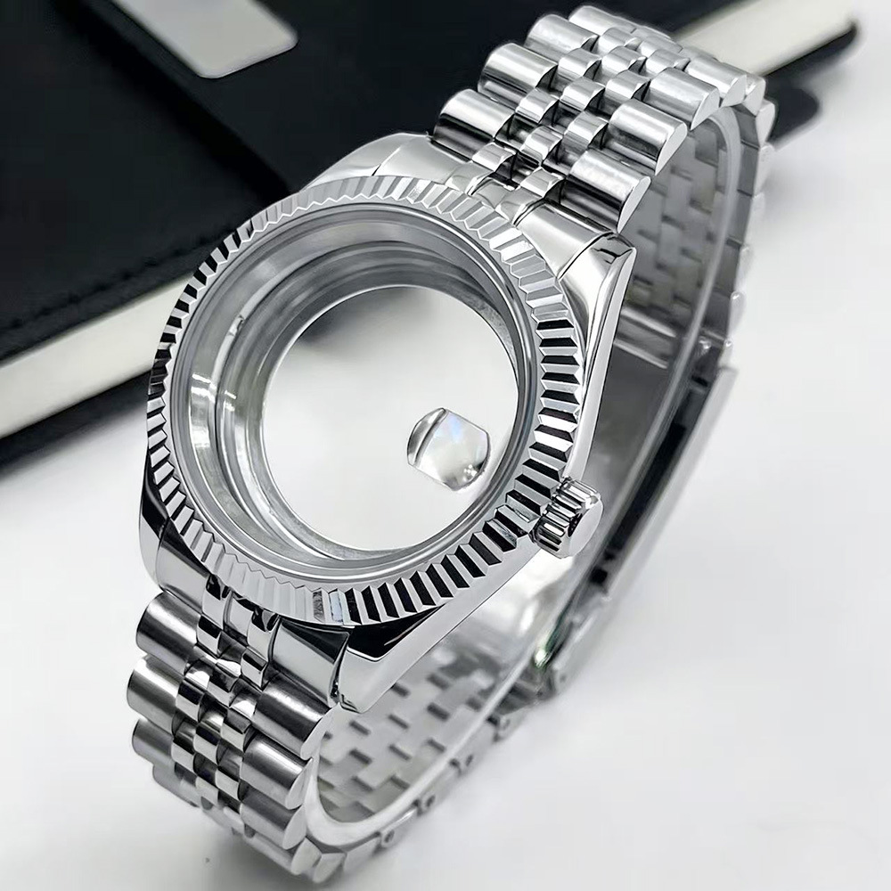 Nh34/35/36/38/70 Movement Watch Case Sapphire Glass Bezel Nh35 Case Stainless Steel Case Strap Foto QC de 1688 na Qualit.ly