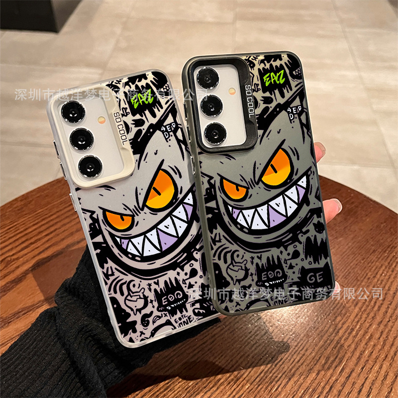 Gengar Is Suitable for Samsung A56 Color Silver Shell A54 A55/A36 A35 Mobile Phone Case A34 A26/A25
