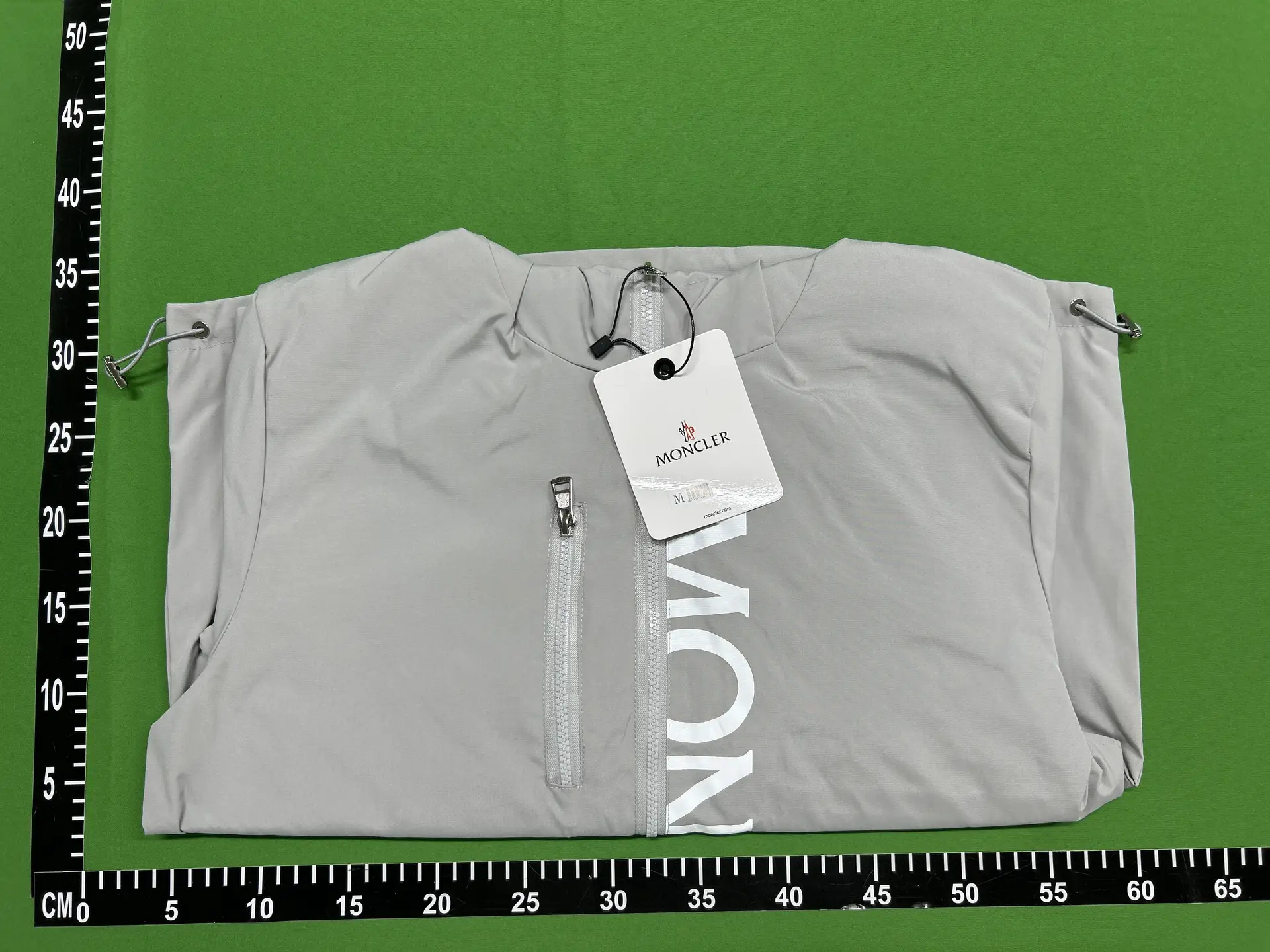 Moncler Hooded Jacket Coat Light Grey
