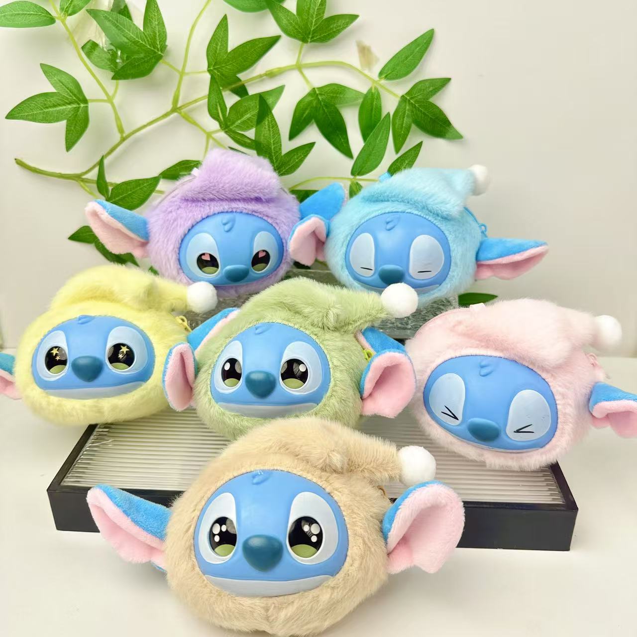 Cute Stitch Keychain Vinyl Stitch Coin Purse Pendant Plush Toy Doll