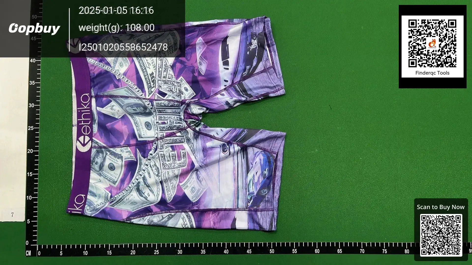 Ethika Underwear Men Ice Silk Long Boxer Briefs Trendy hip hop Sports shorts Trendy Boys' Boxer Briefs