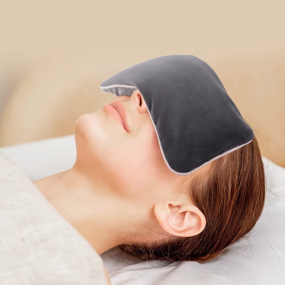 Cross-Border Microwave-Heated Hot Compress Eye Mask, Ice Compress Eye Mask, Yoga Eye Pillow, Flaxseed-Filled Gravity Eye Mask, Light-Blocking