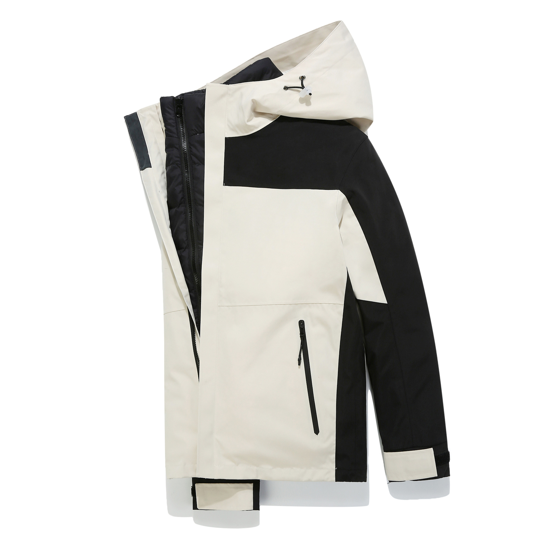 Down liner GB assault clothing men's and women's three-in-one removable full-garment pressure coat rainstorm protection overalls