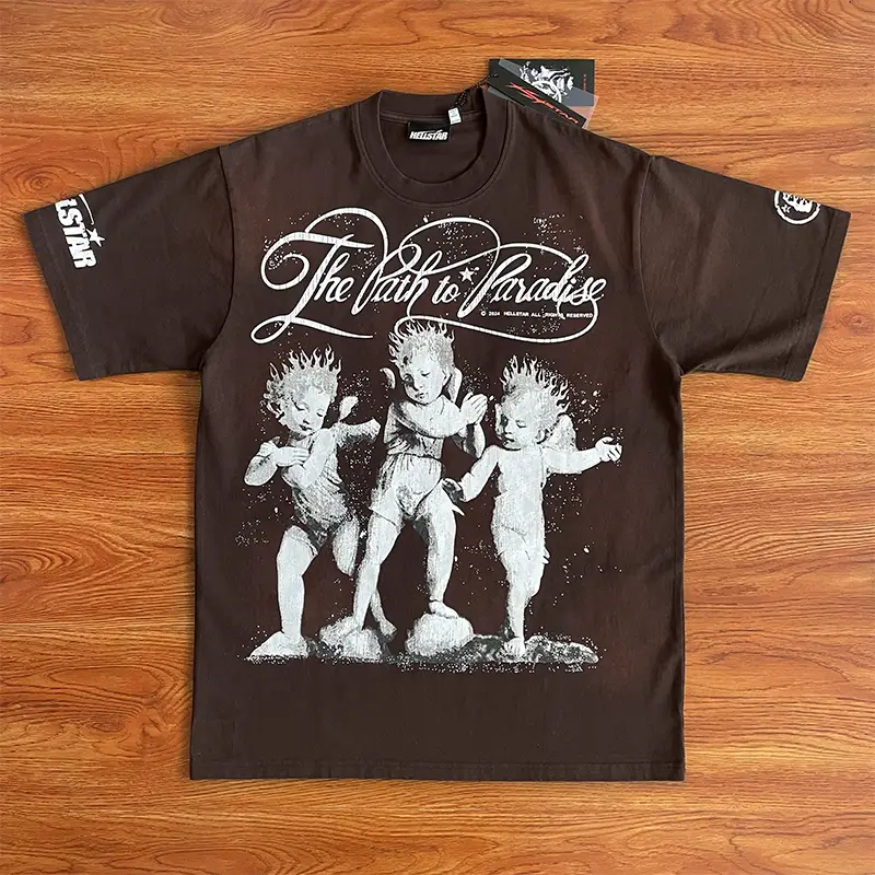 Hellstar Studios Ellstar Cherubs T-Shirt Little Angel Casual Short-Sleeved T-Shirt