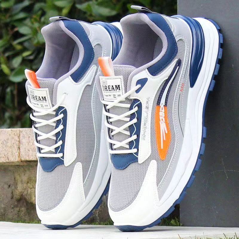 Men's Shoes 2025 New Breathable Mesh sneaker Soft Sole Running Shoes Fashion Casual Shoes Thick Sole Torre Shoes Cross Border