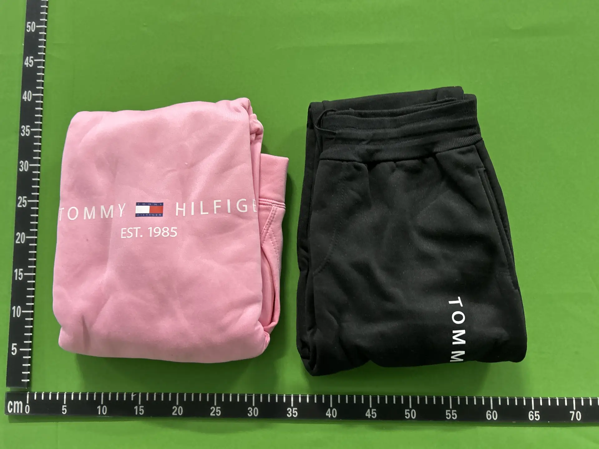 Tommy Hilfiger Pink Hoodie and Black Sweatpants
