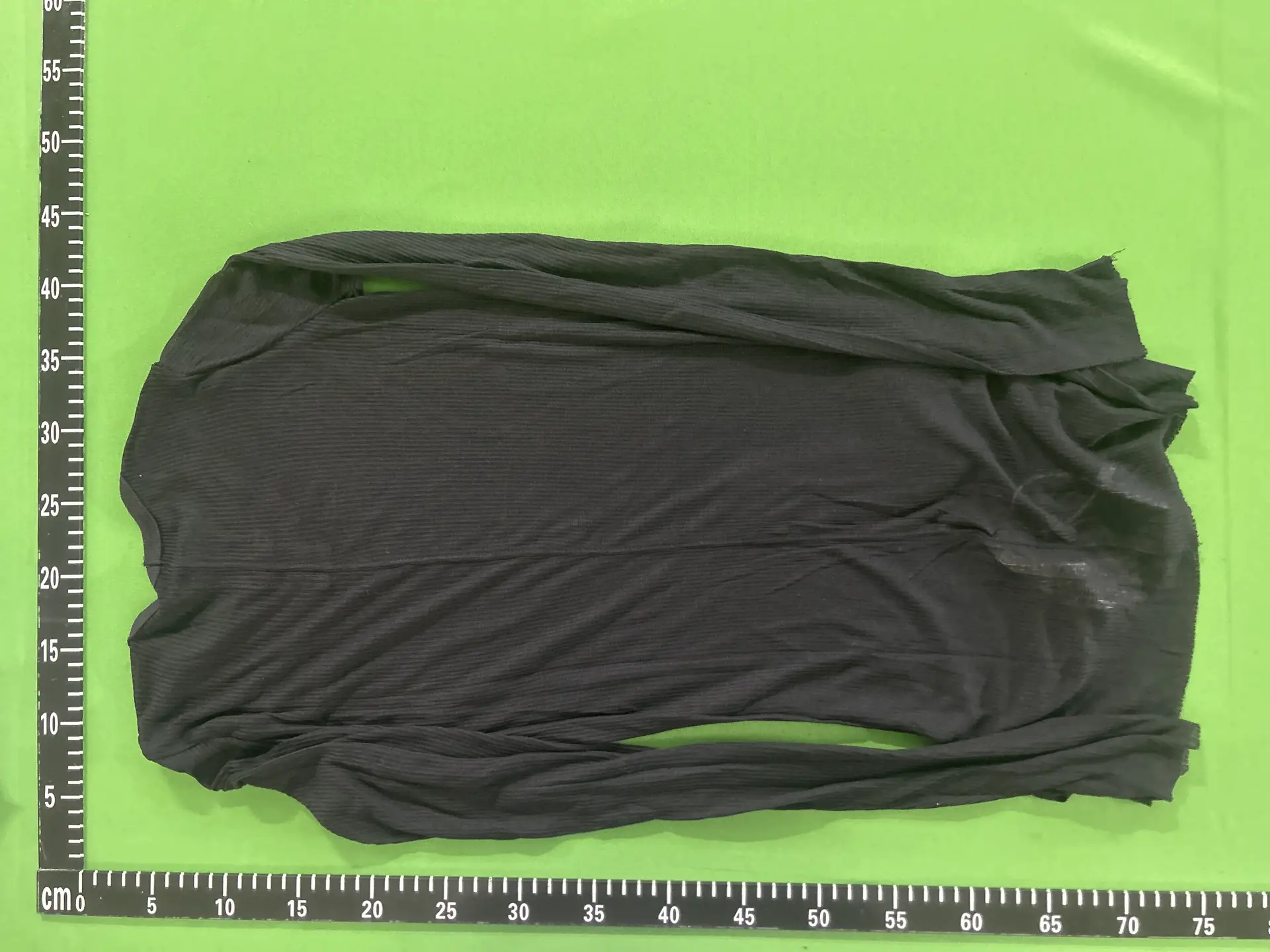 Women's Black Long-Sleeved Top