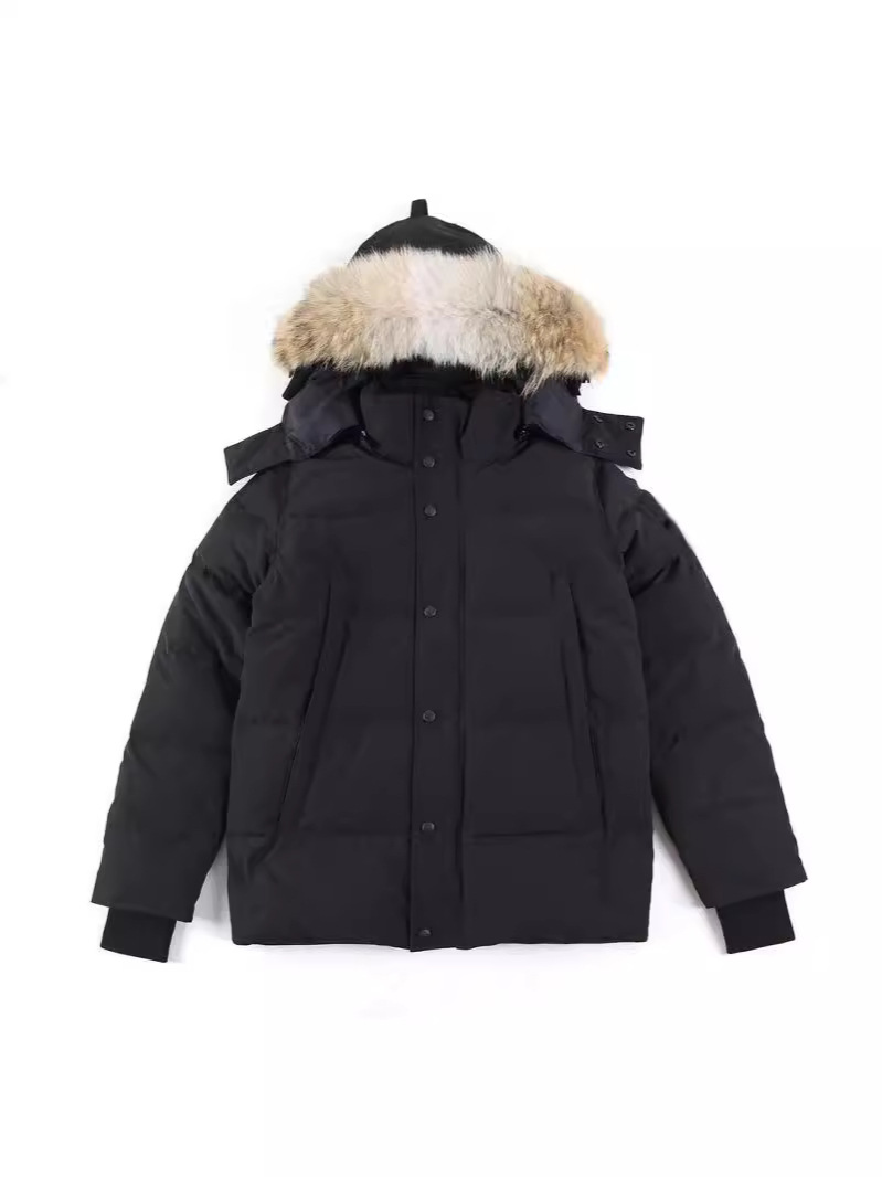 Foreign trade for big goose down jacket 29 Canadian Wyndhaw men's pike with wolf fur collar foto QC de 1688 en Qualit.ly