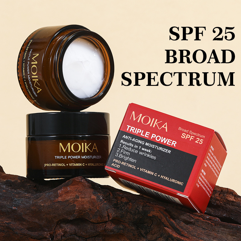 Foreign Trade Skin Care All-English Version Retinol Vitamin Triple-Effect Face Cream Vc Moisturizing Cream Facial Cosmetics
