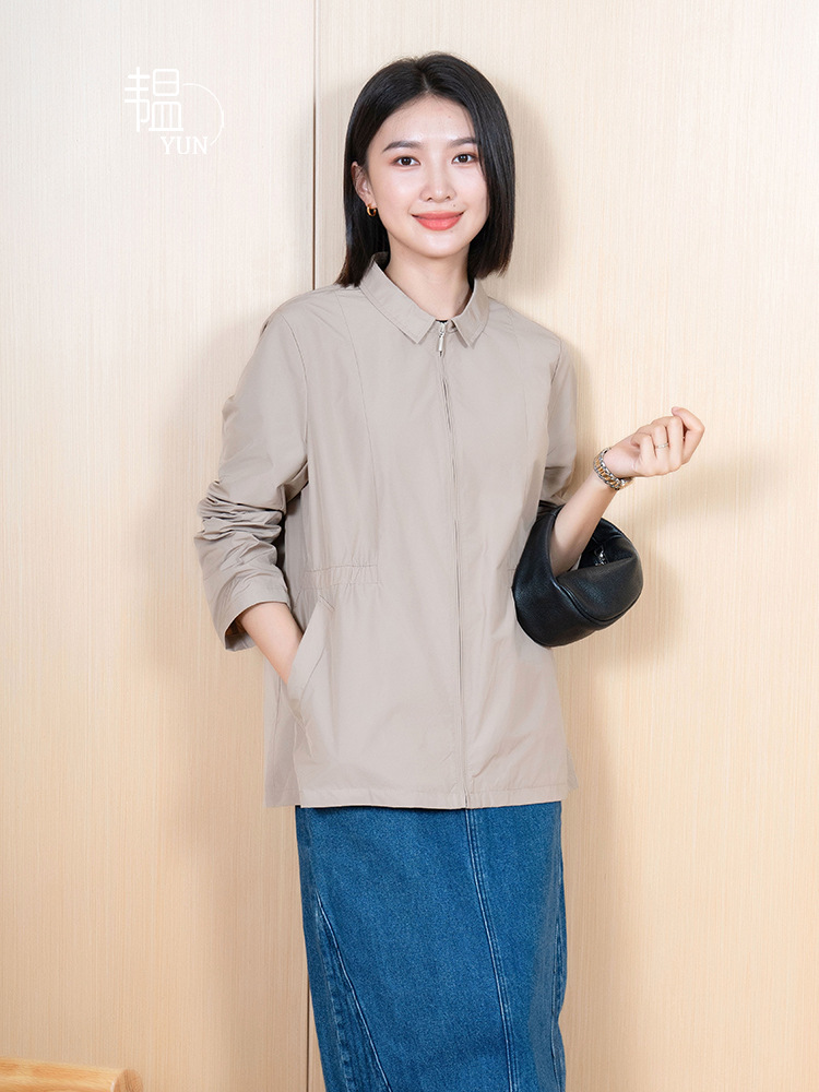 Yun Jacket Women's 25 Spring & Fall New Casual Design Loose Versatile Top Work Clothing Lining Women's Clothing